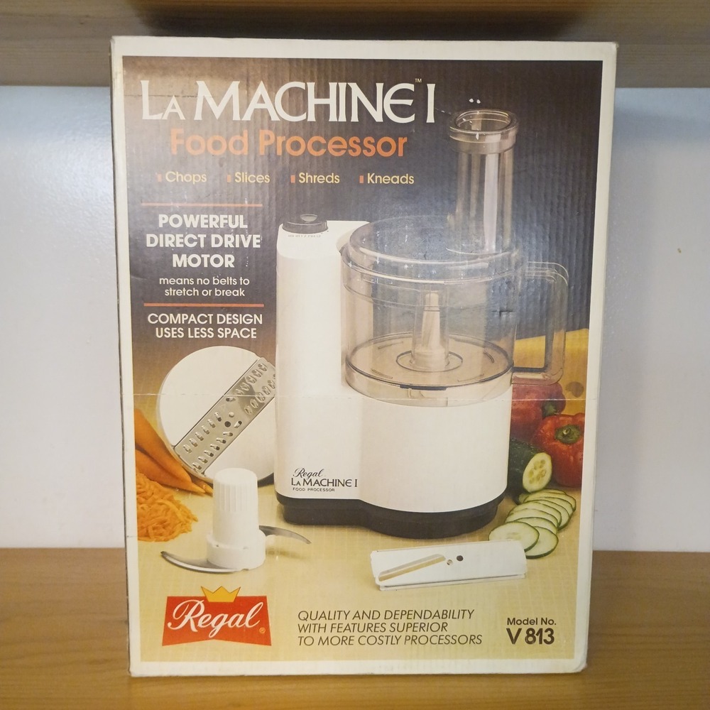 Vintage Regal La Machine 1 Food Processor NEW Open Box V813